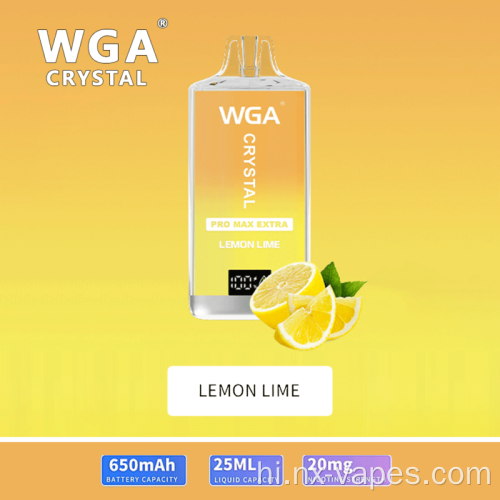 डब्ल्यूजीए क्रिस्टल प्रो मैक्स एक्स्ट्रा 15000 पफ्स थोक